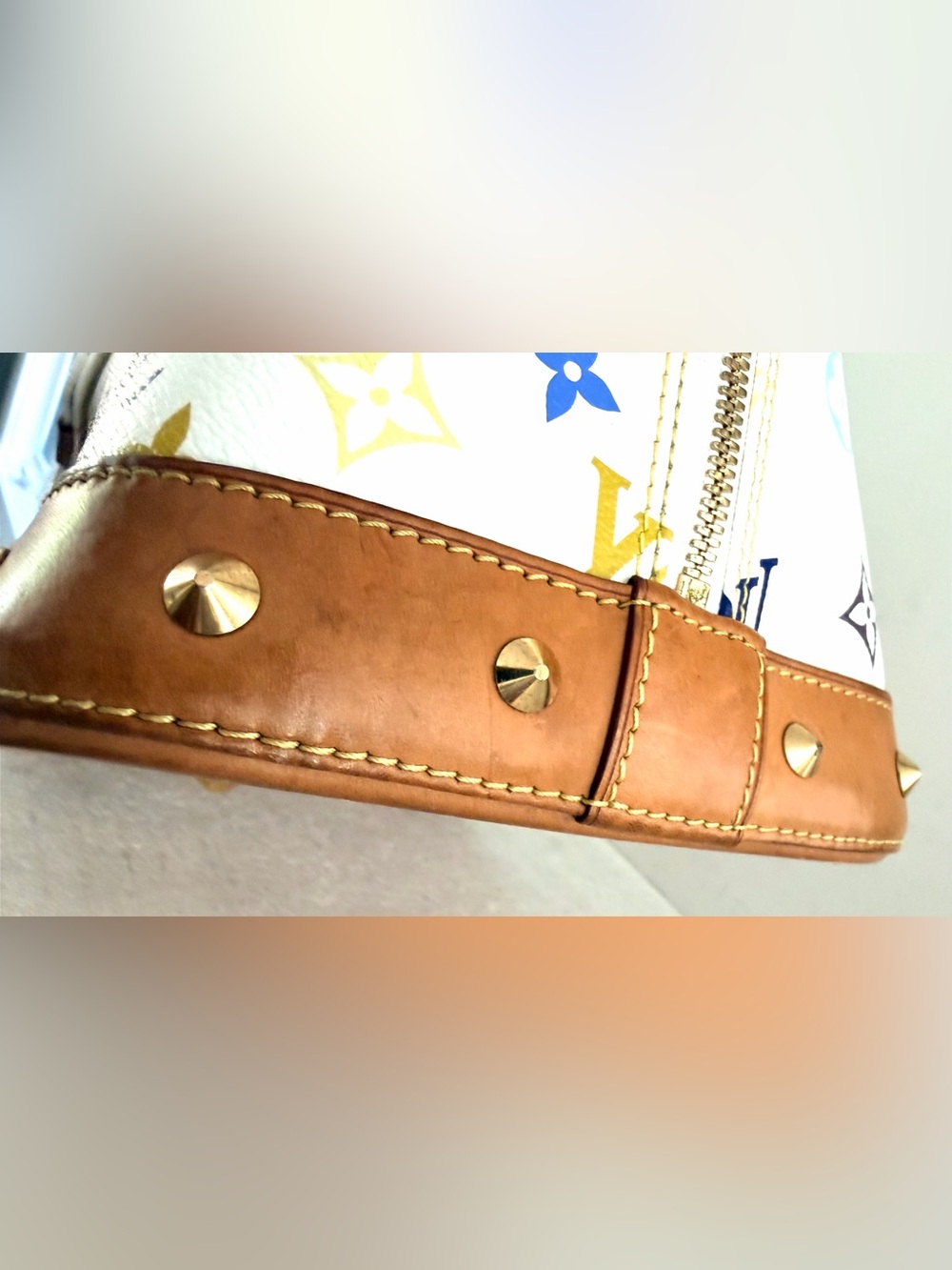 LOUIS VUITTON Multicolore Alma GM Murakami White M40441 - Picture 3 of 11